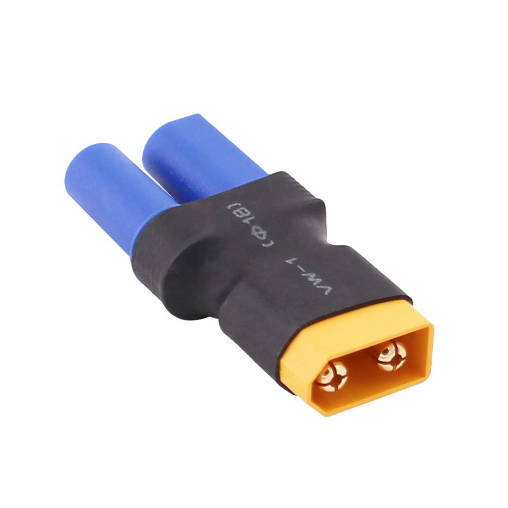 OliRC 3pcs Male XT60 to Female EC5 Losi Connector Adapter for Turnigy 8ight SCT LiPo(C77-3)