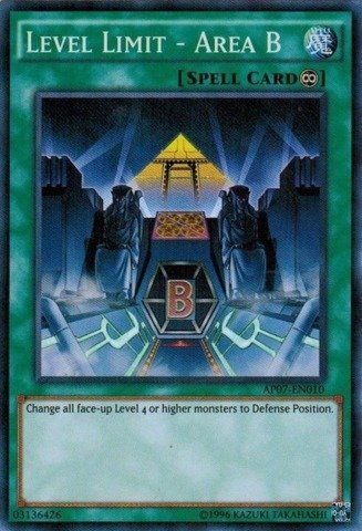 Yu-Gi-Oh! - Level Limit - Area B (Ap07-En010) - Astral Pack: Booster Seven - Unlimited Edition - Super Rare