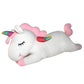 Aixini Plush Unicorn Stuffed Animal Pillows Toy, 17.72 Inch Cute Soft White Unicorn Plushie With Rainbow Wings