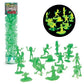 Zombie Action Figures - 100 Glow In The Dark Figurines With 14 Unique Sculpts - Includes Zombies, Pets, Gravestones, And Humans - Encourages Imaginative Play, Great Party Favor Or Gift For Kids
