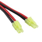 BDHI 2pcs Compatible with Mini Tamiya (Reversed Polarity) Male Connector to 4.0mm Banana Plugs with 14awg Charge Cable 30cm 12in
