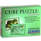 Stages Learning Real Picture Vegetables Wooden Cube Language Builder Preschool Puzzle (12 Piece), Green