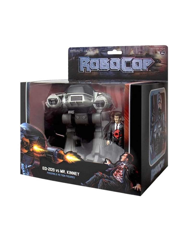 Super7 Robocop Ed-209 And Mr. Kinney Reaction Figure 2-Pack, Multicolor