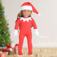 Sweet Dolly 18 Inch Christmas Doll Clothes, 18 Inch Christmas Elf Clothing Costume Santa'S Little Helper Outfits For 18 Inch Doll (Dolls Not Included)