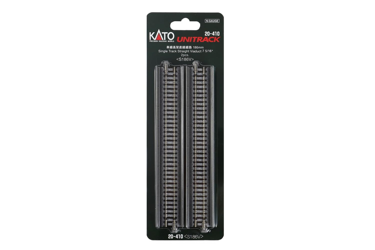 Kato Kat20410 N 186Mm 7-5/16' Straight Viaduct (2)