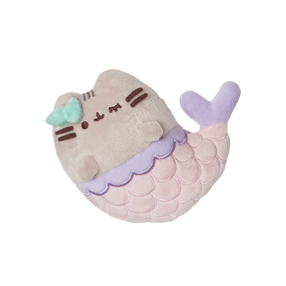 Aurora World, 61516, Mermaid Pusheen Small, Eco-Responsible Plush, Pink & Purple, Pink & Lila