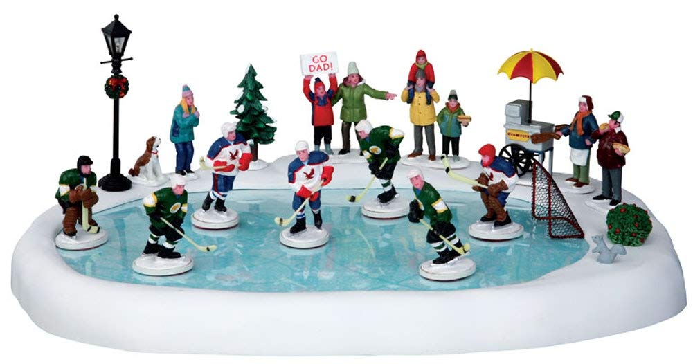 Lemax Village Collection Hockey In The Park, Set Of 19#44766