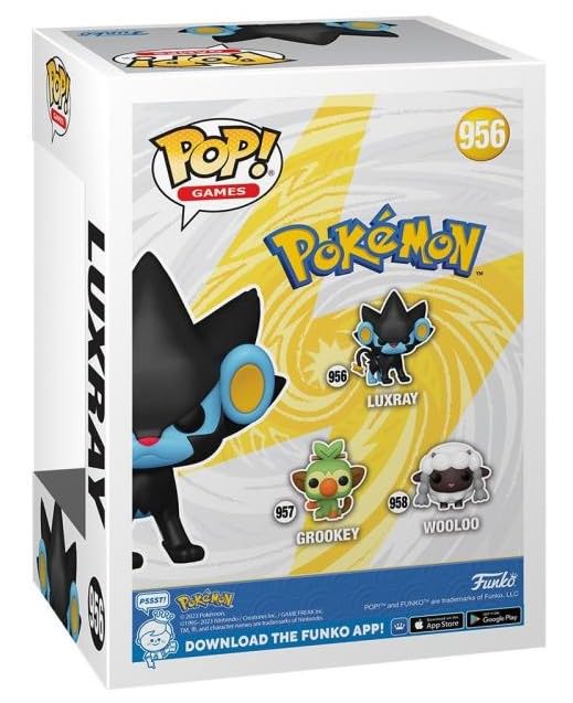 Pop Games: Pokémon - Luxray Funko Vinyl Figure (Bundled With Compatible Box Protector Case), Multicolor, 3.75 Inches