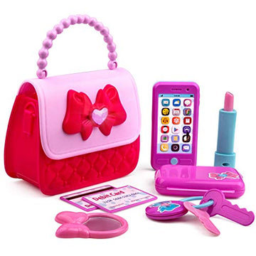 Playkidz Princess My First Purse Set - 8 Pieces Kids Play Purse And Accessories, Pretend Play Toy Set With Cool Girl Accessories
