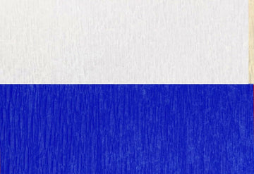 Blue and White Crepe Paper Streamers (2 Rolls Each Color) MADE IN USA!