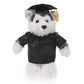 Plushland Plush Stuffed Animal Toys 12 Inches Present Gifts for Graduation Day  Personalized Text  Name or Your School Logo on Gown  Best for Any Grad School Kids (Graduation Husky Black Gown)