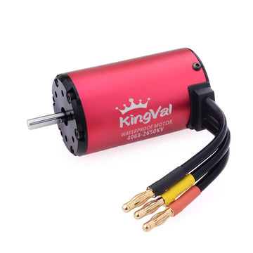 KingVal Replacement 4068 2650KV Waterproof Brushless Motor Shaft 5mm Compatible with 1/8 RC Car