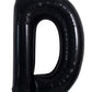 Toniful 40 Inch Large Black D Letter Balloons Jumbo Helium Balloons,Foil Mylar Big Alphabet Balloons For Birthday Party Annivers
