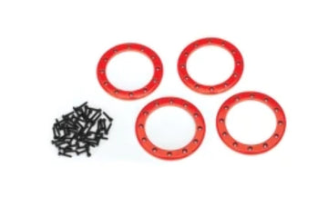 Traxxas 8168R 2.2'' Aluminum Beadlock Rings (Set of 4), Red