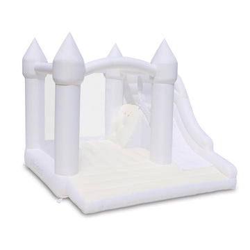 Bounceland Castle Palace Daydreamer Cloud Bounce House, 10.8 ft L x 9.8 ft W x 8.7 ft H, Basketball Hoop, UL Blower Included, Tr