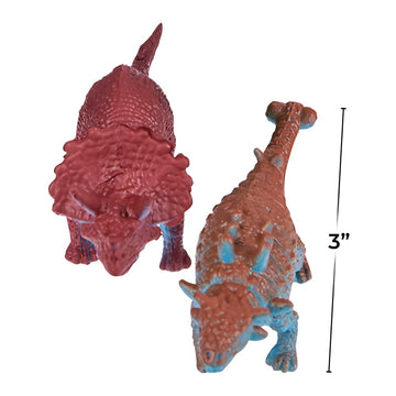 Rhode Island Novelty 3 Inch Mini Dinosaurs, One Dozen Assorted