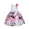 Cosplay Life Floral Dress for Girls and Young mature-themeds Fashion Flower Waistline Kids Party Festival Dress Ages 5-9 Years Old (Peach  9YRS)