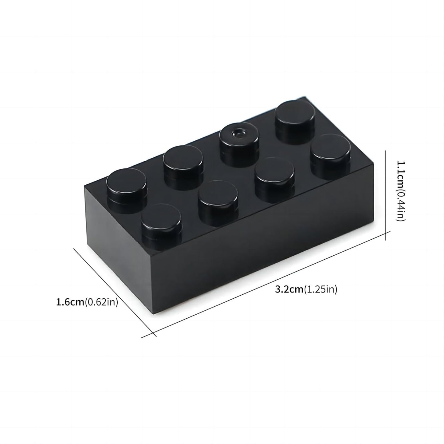 Classic Building Bricks 2X4, Compatible With Lego Parts And Pieces 3001, 110 Piece Bulk Building Block, Creative Building Block