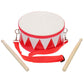 Excluzo 1 Set Kids Drum Set Wooden Drum With Strap And Drumsticks Baby Musical Drum Sensory Musical Instrument For Toddler