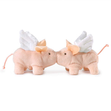 Folkmanis Mini Winged Piglet Finger Puppet, Multi-Colored, 1 Ea