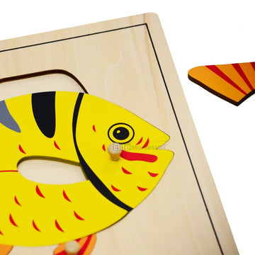 Elite Montessori Fish Puzzle Preschool Learning Material