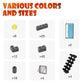 Unirolic 500Pcs Classic Building Blocks, Basic Building Bricks With Wall Blocks, Wheels, Windows & Door Pieces, Mix Colors Bulks