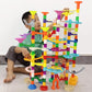 Marble Run - 200Pcs Marble Maze Game Construction Building Toy, Marble Race Set With 30Pcs Glow Marble Steam Building Toys Gift For Kids (Marble Run-200)