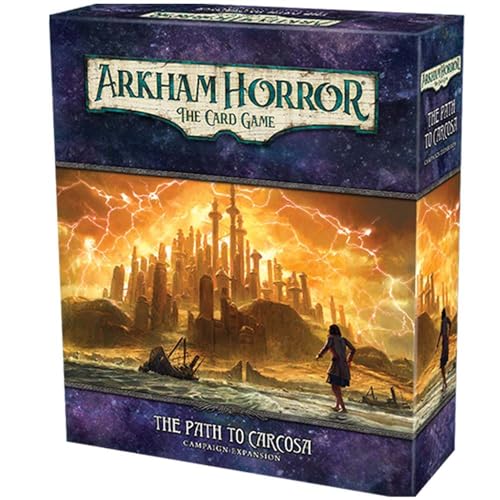 Fantasy Flight Games Arkham Horror: The Path to Carcosa Expansion - Cooperative Card Game for 1-2 Players, Ages 14+, Cardboard, Various Colors