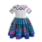 Szytypyl Baby Girls Mirabel Costume Printed Summer Dress For Toddlers Birthday Party 1-7Years