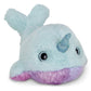 Bearington Collection Lil Narwhally Plush Stuffed Animal Blue Narwhal, 8 Inches