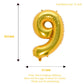 32 Inch Gold Number 9 Balloons Foil Ballon Digital Birthday Party Decoration Supplies (Gold Number 9 Balloon)