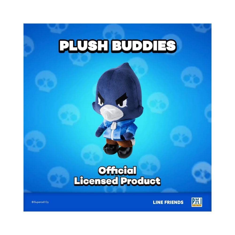 Brawl Stars Plush Buddies  7-Inch-Tall Collectibles  Brawl Stars Plush Toy Doll  Crow Plush Brawl Stars Licensed Toy Plush
