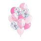 Crackles Pink Marble Balloon Set with Confetti Balloons for Birthday, Anniversary, Weddings, Engagement, House Warming Decoratio