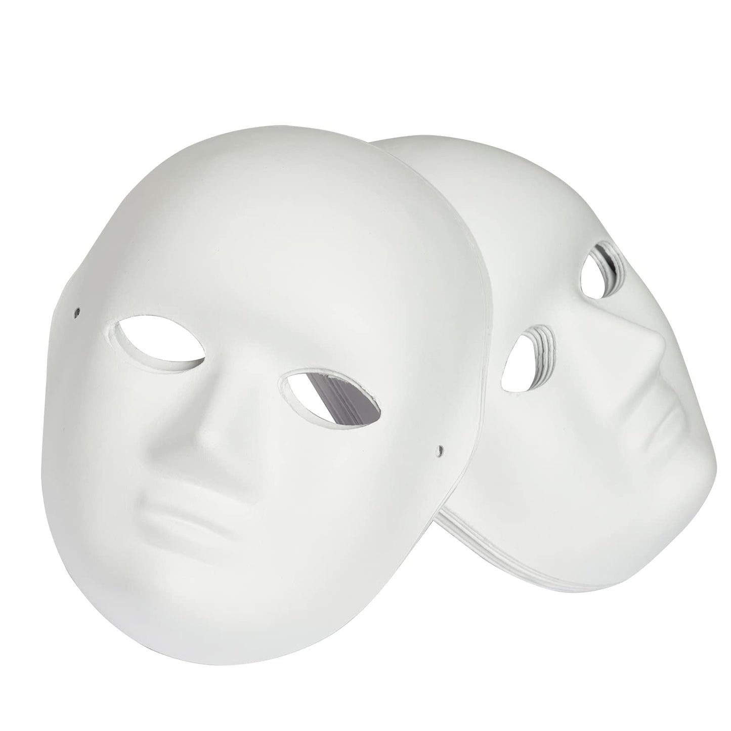 Yookat 14 Pieces Paper Art Masks White Craft Masks Paintable Paper Mask Mardi Gras Masquerade Masks (Style8)