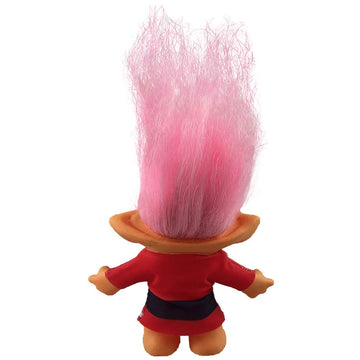 Lucky Troll Dolls,Vintage Troll Dolls,Christmas Dolls Chromatic Adorable For Collections, School Project, Arts And Crafts, Party Favors- 7.5' Tall(Include The Length Of Hair (Pink)