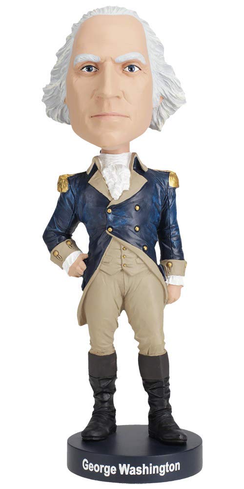 Royal Bobbles George Washington Bobblehead  enhanced Polyresin Lifelike Figure  Unique Serial Number  Exquisite Detail