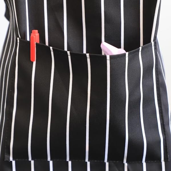 multifuns Kids apron 2 Pack adjustable strap with pockets polyester cotton blend painting cooking art baking aprons for kids age