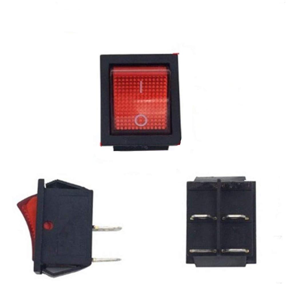 FULIHUA Children Electric Car Remote Control Toy Car Power Switch Replacement Parts (2 Pack, Red, Manual Operation)