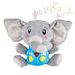 Glenston Baby Elephant Musical Toy  Talking Plush With LightUp Buttons, Numbers & Music  Early Learning Toy For Infants And T