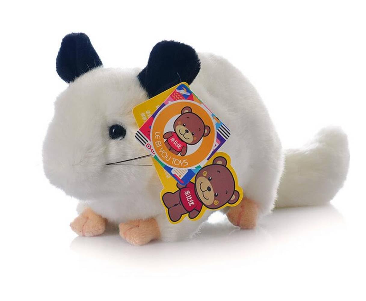 Backlood Toys 12 inch Chinchilla Plush Toy Chinchilla Stuffed Toy (White)
