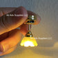 AirAds 1:12 Scale Dollhouse Miniatures Golden Ceiling Light Classic Chandelier Living Room Light fixtures