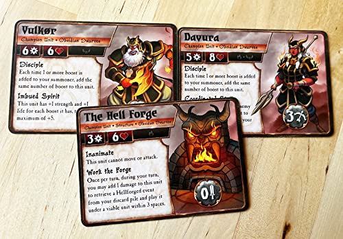 Plaid Hat Games Obsidian Dwarves Faction Deck – Ready-To-Play Expansion For Strategy Card Game – 2 Players, Ages 9+ – Requires Summoner Wars Master Or Starter Set