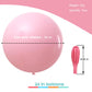 24 Inch Big Round Balloons 7Pcs Thick Giant Balloons For Photo Shoot Wedding Baby Shower Birthday Party Decorations(Orange)
