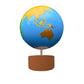 Montessori Globe - World Parts Science And Cultural Geography Materials Continental Globe And Sandpaper Globe Early Education Teaching Aids Toys
