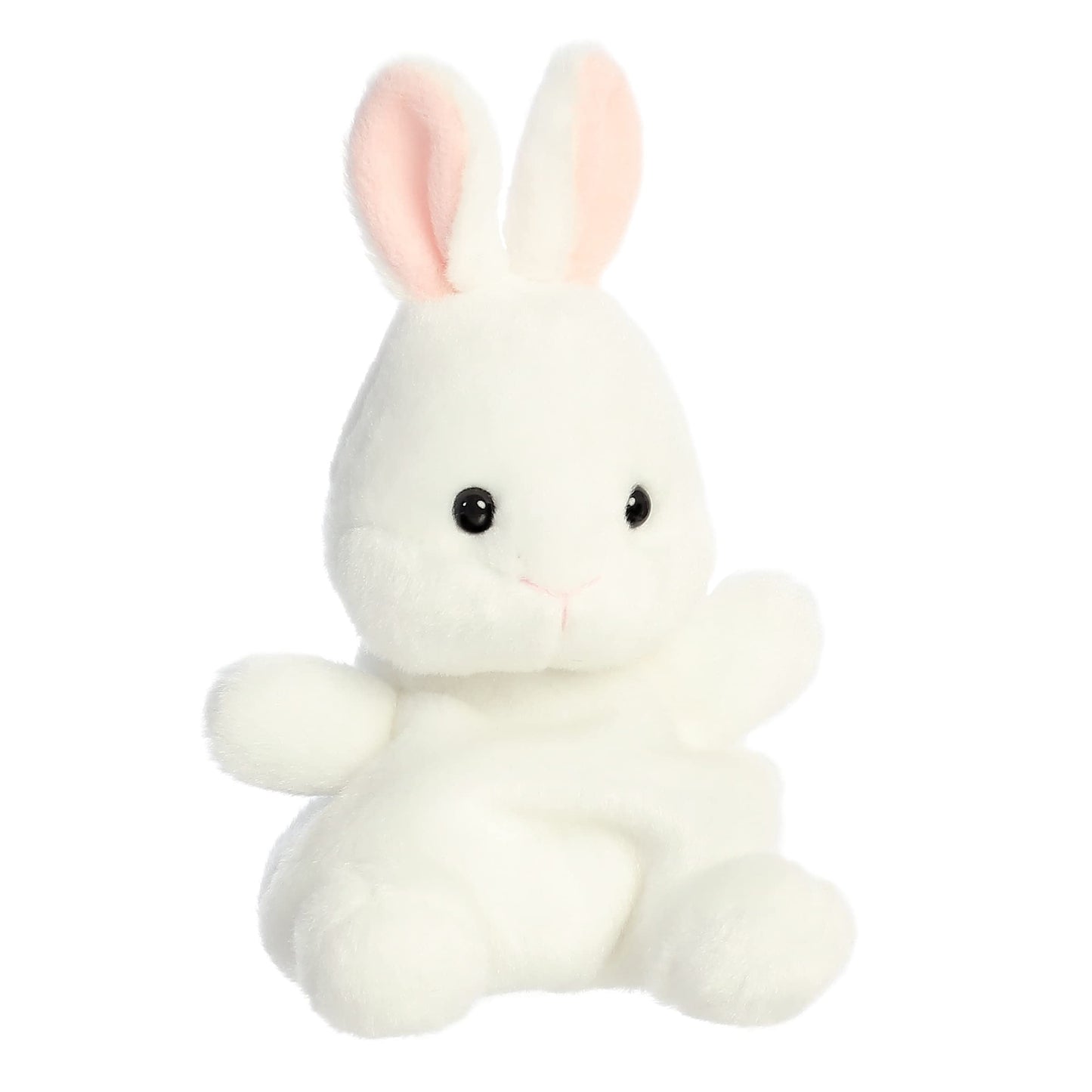 Aurora® Cottontail Bunny Stuffed Animal - 5" White Plush, Pocket-Sized, Collectible, Model 82061, Adorable Palm Pals™