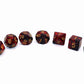 Creebuy Dnd Dice Set Red Black Rpg Dice For Dungeon And Dragons D&D Mtg 7-Die Polyhedral Dice
