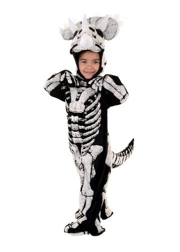 Dinosaur Triceratops Skeleton Child Costume, X-Large