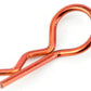 Apex RC Products Orange 1/10 Large Bent RC Anodized Body Clips - 25pcs #4031OR