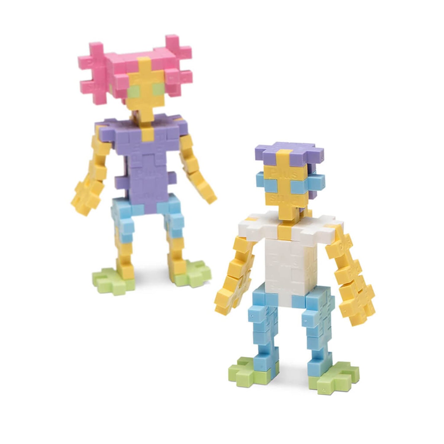 Plus Plus 600 Piece Interlocking Building Blocks For Kids, Open Ended Connecting Toys, Stem Bin Classroom Mini Manipulatives - Pastel Mix Play Tube