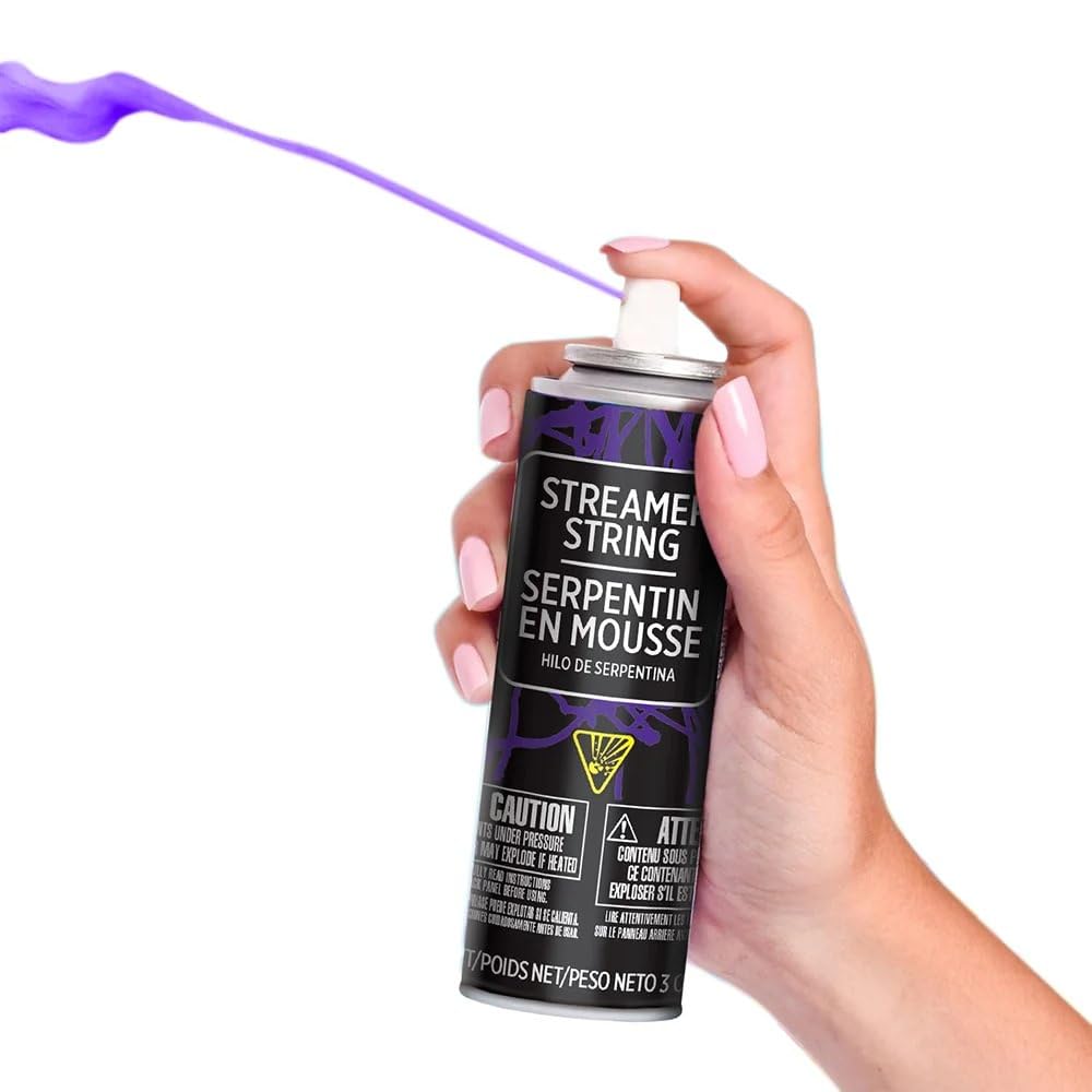 Fun Vibrant Purple Streamer String - 3 Oz. (1 Count) - Perfect For Indoor & Outdoor Events